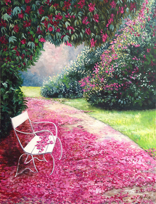 Romance - 80 cm  x  60 cm - leo sobre Tela 